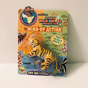 Vtg 1993 Imperial Wild Animal Tiger Wind Up  Action Toy